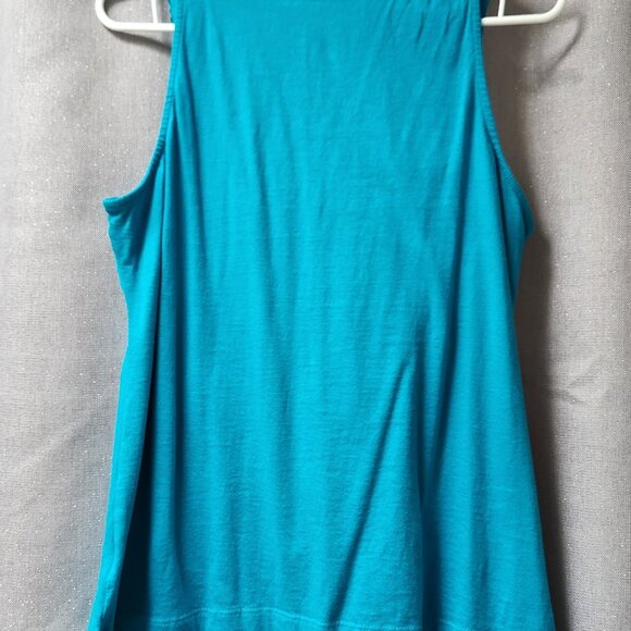 Dressy turquoise blue tank - Picture 3 of 10